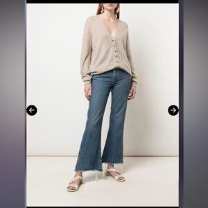 KHAITE Amelia Cashmere Cardigan Sz M